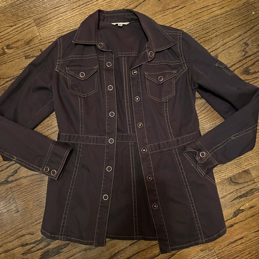CAbi brown utility jacket/ medium